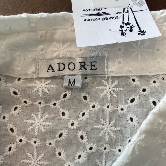 Cotton Eyelet Beach Cover NWT ($92) - Picture 7 of 10